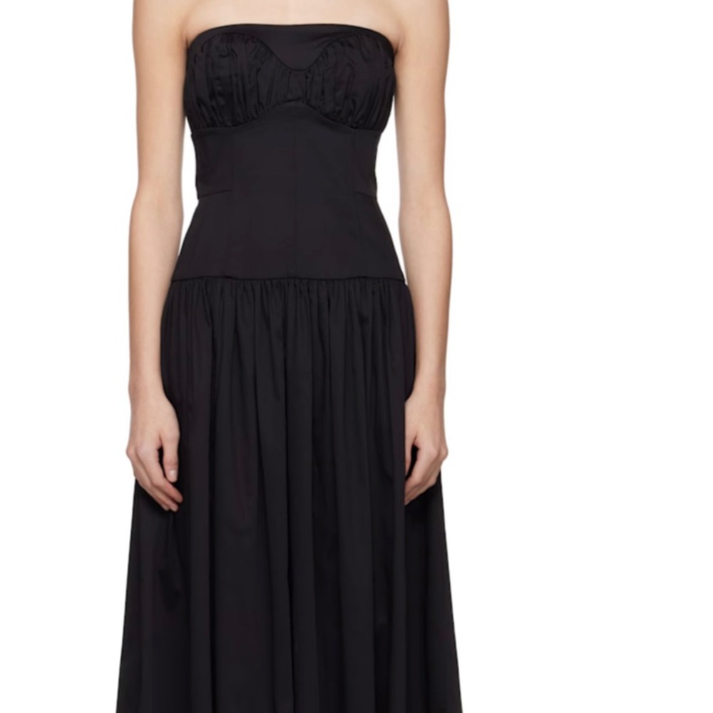 TOVE Elegant Black Strapless Dress